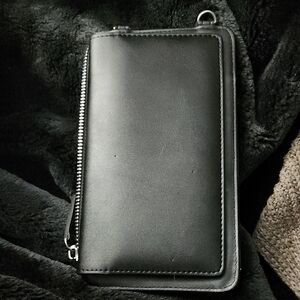 Black Faux Leather Multipurpose Wallet